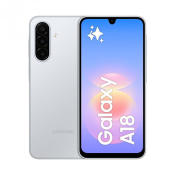 Samsung Galaxy A18 4G SM-A185FZSDEUE viedtālrunis ar divām SIM kartēm, 4 GB RAM, 128 GB, sudraba krāsā