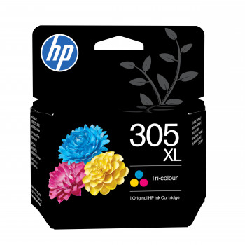 HP 305XL 3YM63AE#LS1 augstas ietilpības oriģinālā tintes kasetne, trīskrāsu, 5 ml