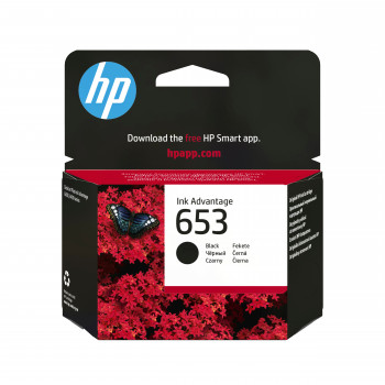 HP 653 3YM75AE oriģinālā Ink Advantage tintes kasetne, 6 ml, melna