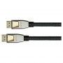 Good Connections Python DP20-PY010 DisplayPort 2.0 kabelis, neilona pīts, melns, 1 m