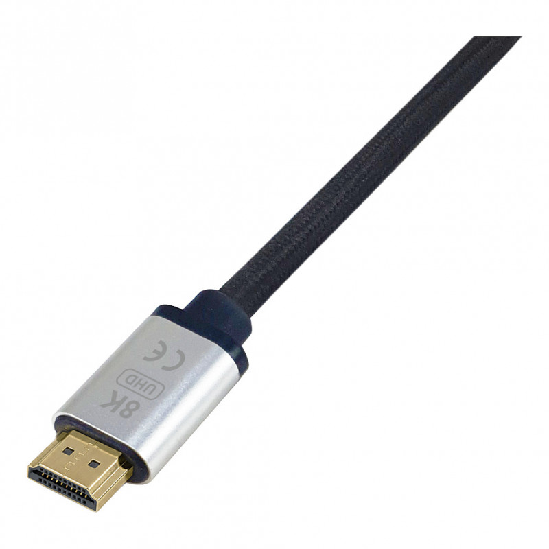 Equip 119387 HDMI 2.1 Ultra High Speed kabelis ar Ethernet, 48 Gbps, 8K/60 Hz, melns, 0,5 m