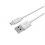 Equip 128847 USB-A–USB-C 2.0 kabelis, 3 A, 1 m, balts