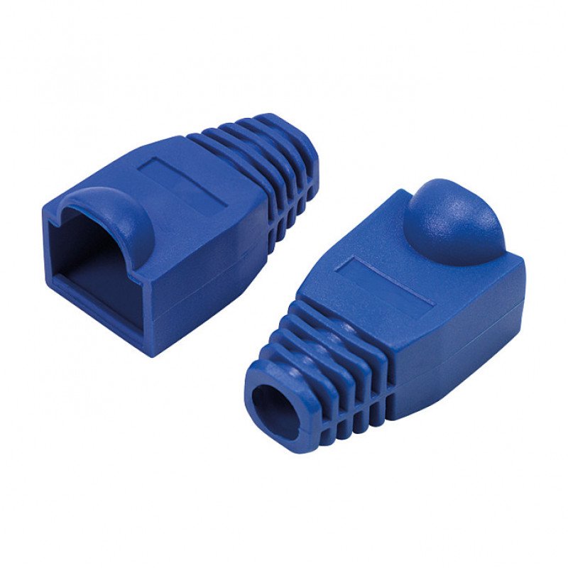 LogiLink MP0066 RJ45 spraudņa aizsargčaula 6,5 mm, zila (50 gab.)