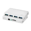 LogiLink UA0421 USB 3.0 centrmezgls, 4 porti, ar barošanas bloku