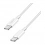 LogiLink CU0341 USB 2.0 Type-C kabelis, C/M uz C/M, 480 Mbps, 60 W, neilons, balts, 1 m