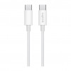 LogiLink CU0341 USB 2.0 Type-C kabelis, C/M uz C/M, 480 Mbps, 60 W, neilons, balts, 1 m