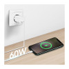 LogiLink CU0341 USB 2.0 Type-C kabelis, C/M uz C/M, 480 Mbps, 60 W, neilons, balts, 1 m