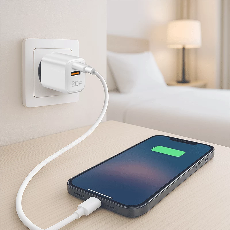 LogiLink PA0374 USB-A/C uzlādes komplekts, 20 W, 1x USB-A un 1x USB-C, balts