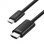 LogiLink UA0470 USB 3.2 Gen1 Type-C uz HDMI kabelis, 4K/30 Hz, pīts, melns, 2 m