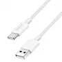 LogiLink CU0319 USB 2.0 Type-C kabelis, A/M uz C/M, 480 Mbps, 60 W, neilona, balts, 0,15 m