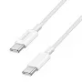 LogiLink CU0339 USB 2.0 Type-C kabelis, C/M uz C/M, 480 Mbps, 60 W, neilona, balts, 0,15 m