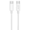 LogiLink CU0339 USB 2.0 Type-C kabelis, C/M uz C/M, 480 Mbps, 60 W, neilona, balts, 0,15 m