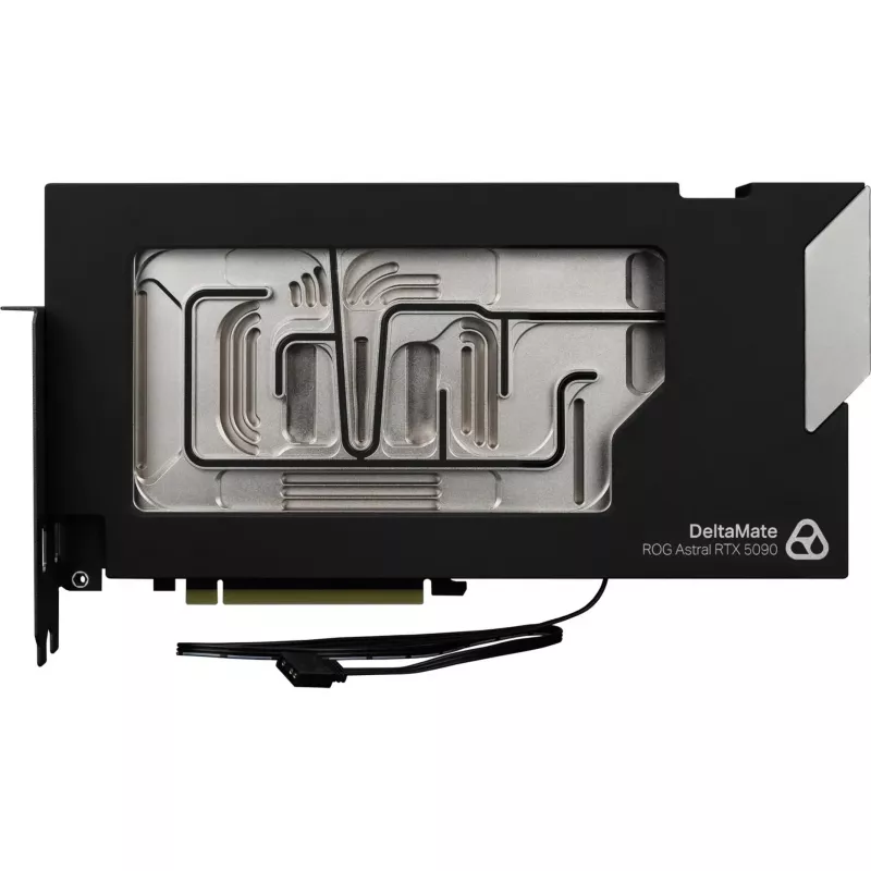 Thermal Grizzly DeltaMate GPU ūdens bloks priekš ROG Astral RTX 5090, melns/sudraba