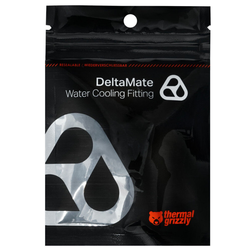 Thermal Grizzly DeltaMate TG-DM-QDC-0010 ātrās atvienošanas savienojums, tēviņš, M, melns