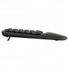Logitech Wave Keys 920-012289 bezvadu ergonomiskā tastatūra, 2,4 GHz / Bluetooth, Šveices (CH) izkārtojums, grafīta