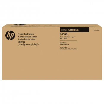 HP SU374A tonera kasetne (agrāk Samsung CLT-P406B/ELS), divu kasetņu komplekts (2 gab.)