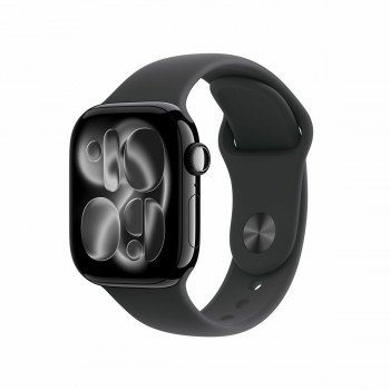 Apple Watch Series 11 viedpulkstenis 5G, 42 mm alumīnija korpuss, S/M, melns, MF834QL/A