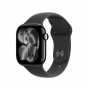 Apple Watch Series 11 viedpulkstenis 5G, 42 mm alumīnija korpuss, S/M, melns, MF834QL/A
