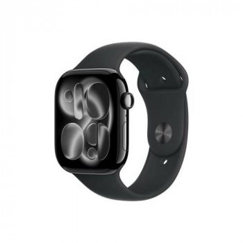 Apple Watch Series 11 viedpulkstenis 5G, 46 mm alumīnija korpuss, S/M, melns, MFC24QL/A