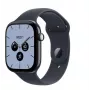 Apple Watch Series 12 viedpulkstenis, GPS + Cellular, 42 mm, nakts zils keramikas korpuss, tumši zila sporta siksniņa M/L