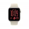 Apple Watch SE 3 viedpulkstenis, GPS + Cellular, 44 mm, zvaigžņu gaismas krāsas alumīnija korpuss, smilšu krāsas sporta siksniņa S/M