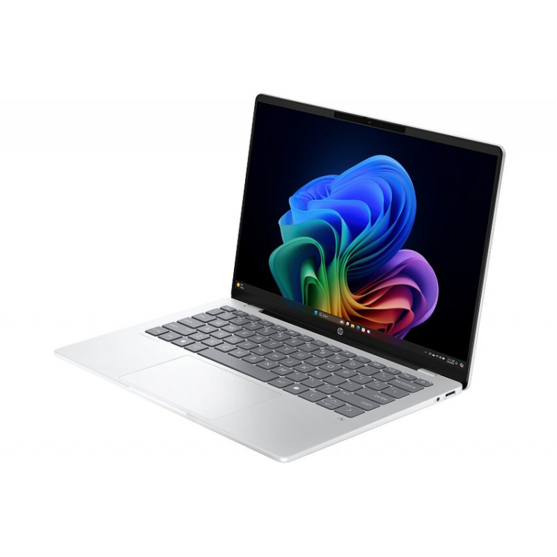 HP OmniBook 5 14-he0013nf portatīvais dators, Qualcomm Snapdragon X, 16 GB RAM, 512 GB SSD, 14 collu WUXGA OLED, Windows 11, atjaunots