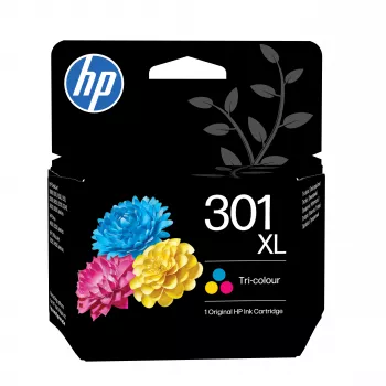 HP 301XL tintes kasetne, krāsu, 300 lpp.