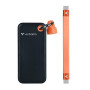 Verbatim Pocket 32285 portatīvais SSD, 512 GB, USB 3.2 Type-C, melns/oranžs