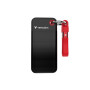 Verbatim Pocket 32434 portatīvais SSD, 128 GB, USB 3.2 Type-C, melns/sarkans