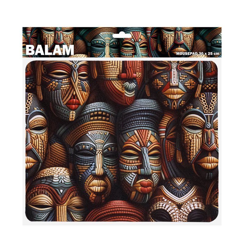 Sbox BALAM M MP-04 peles paliktnis, 300x250 mm, melns ar apdruku