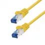 LogiLink CP4017S komutācijas kabelis Cat.6A CCA S/FTP LSZH, 0,25 m, dzeltens, EconLine