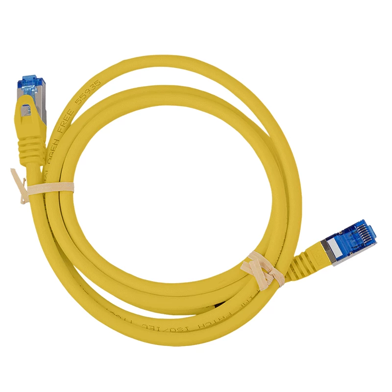 LogiLink CP4017S komutācijas kabelis Cat.6A CCA S/FTP LSZH, 0,25 m, dzeltens, EconLine