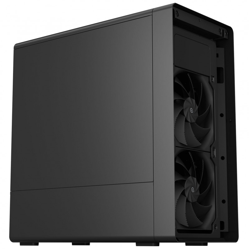 HAVN BF 360 Flow Solid datora korpuss, Midi Tower, E-ATX, melns