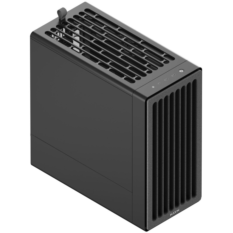 HAVN BF 360 Flow Solid datora korpuss, Midi Tower, E-ATX, melns