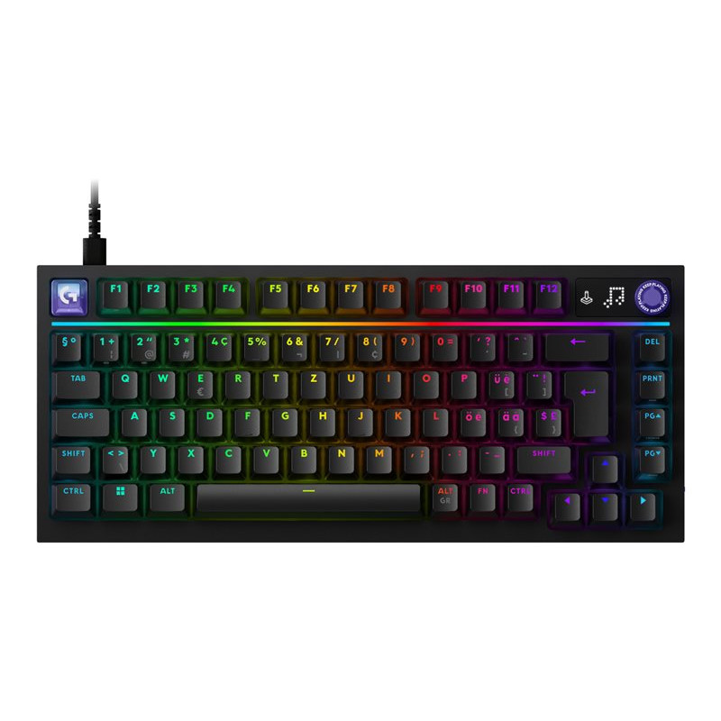 Logitech G316 X 75 spēļu tastatūra, melna, US International
