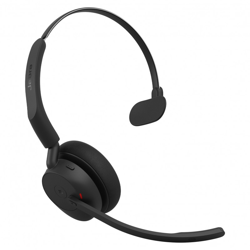 Jabra Evolve3 45 MS Mono austiņas ar mikrofonu un Link 390c, Bluetooth, melnas
