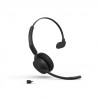 Jabra Evolve3 45 MS Mono austiņas ar mikrofonu un Link 390c, Bluetooth, melnas