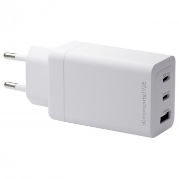 dbramante1928 CI70CCWH4436 barošanas adapteris, 70 W, 2x USB-C + 1x USB-A, ES kontaktdakša, balts