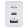 dbramante1928 CI70CCWH4436 barošanas adapteris, 70 W, 2x USB-C + 1x USB-A, ES kontaktdakša, balts