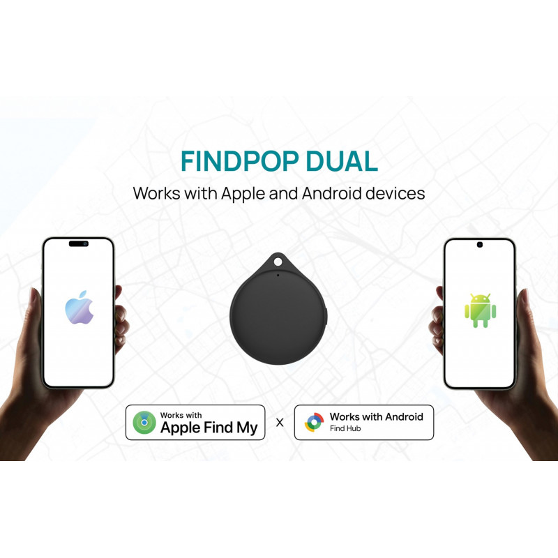 XD Design Connects Findpop Dual izsekotājs, Apple un Android Find, IPX5, P301.1701