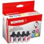 Kores G1537KIT tintes kasetņu komplekts Brother LC-3219XL, melna + ciānzila + purpursarkana + dzeltena