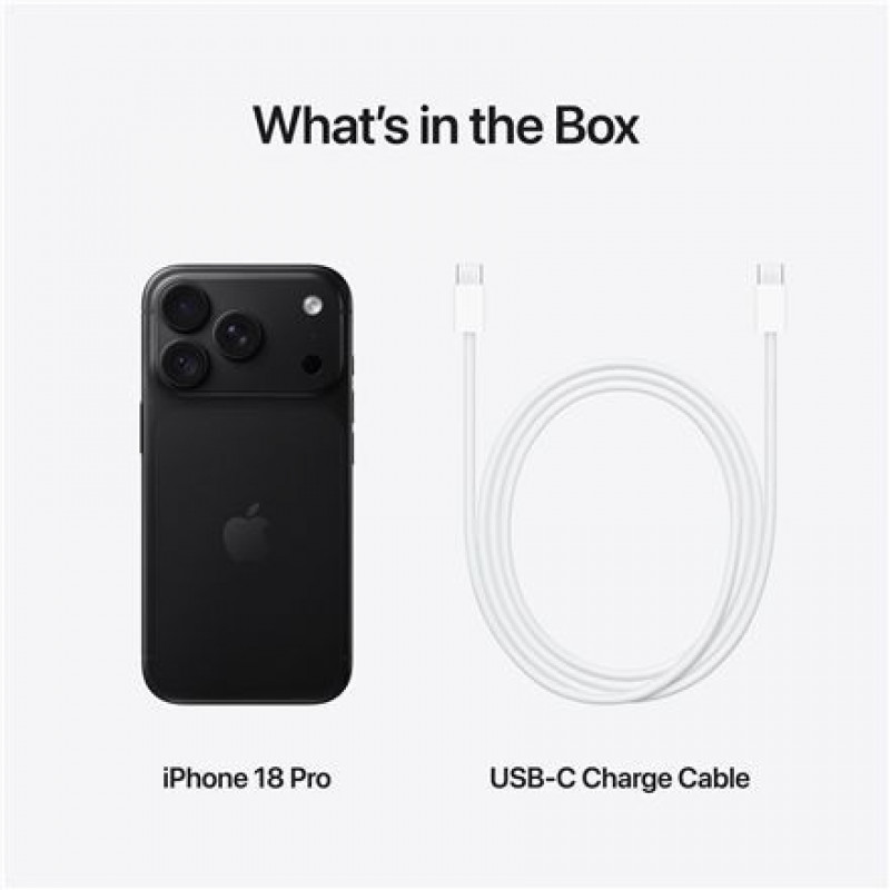 Apple iPhone 18 Pro viedtālrunis, 256 GB, JP eSIM, melns