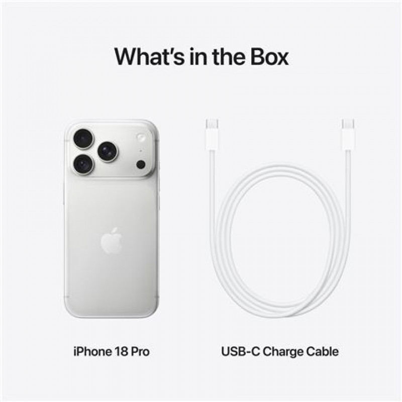 Apple iPhone 18 Pro viedtālrunis, 256 GB, JP eSIM, sudrabains