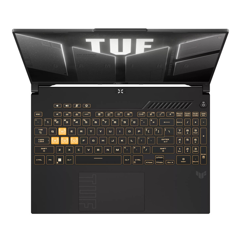 ASUS TUF Gaming F16 FX607VJR-TU305W portatīvais dators, Intel Core 5 205H, 16 GB DDR5, 512 GB SSD, GeForce RTX 3050 6 GB, Windows 11 Home, US International tastatūra, pelēks