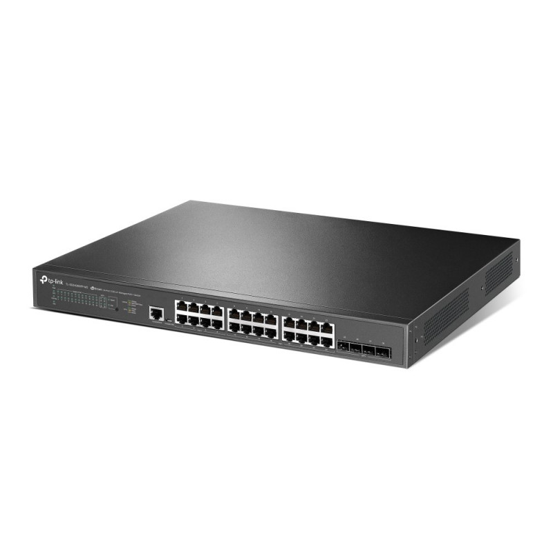 TP-Link JetStream TL-SG3428XPP-M2 pārvaldāms L2+ tīkla komutators, 2,5G Ethernet, PoE, 1U, melns
