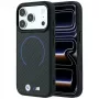 BMW M Kevlar Blue Print Ring MetalLogo MagSafe apvalks iPhone 18 Pro Max / 17 Pro Max, melns