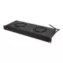 LogiLink FAU102B 19″ ventilatoru bloks, 2 ventilatori, ar slēdzi, 1U, melns
