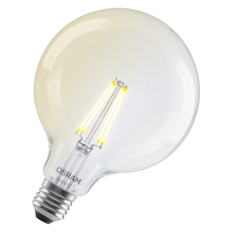 Osram SMART+ MATTER Filament Dimmable Classic Globe 827 viedā spuldze, E27, 6 W, silti balta, Wi-Fi
