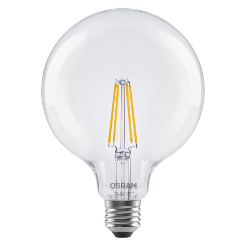 Osram SMART+ MATTER Filament Dimmable Classic Globe 827 viedā spuldze, E27, 6 W, silti balta, Wi-Fi