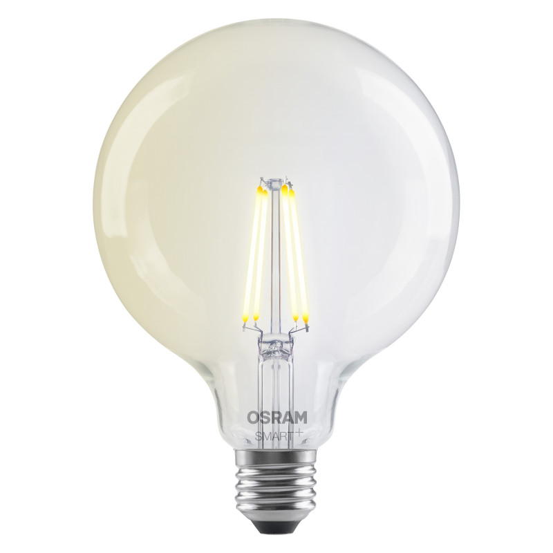 Osram SMART+ MATTER Filament Dimmable Classic Globe 827 viedā spuldze, E27, 6 W, silti balta, Wi-Fi